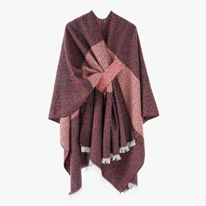 Kvinnor Lyxig Oversize Poncho I Högkvalitativ Blandningstyg Mirla-Eva Jonsson
