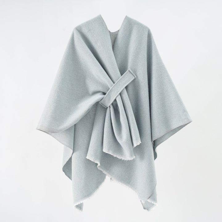 Kvinnor Lyxig Oversize Poncho I Högkvalitativ Blandningstyg Mirla-Eva Jonsson