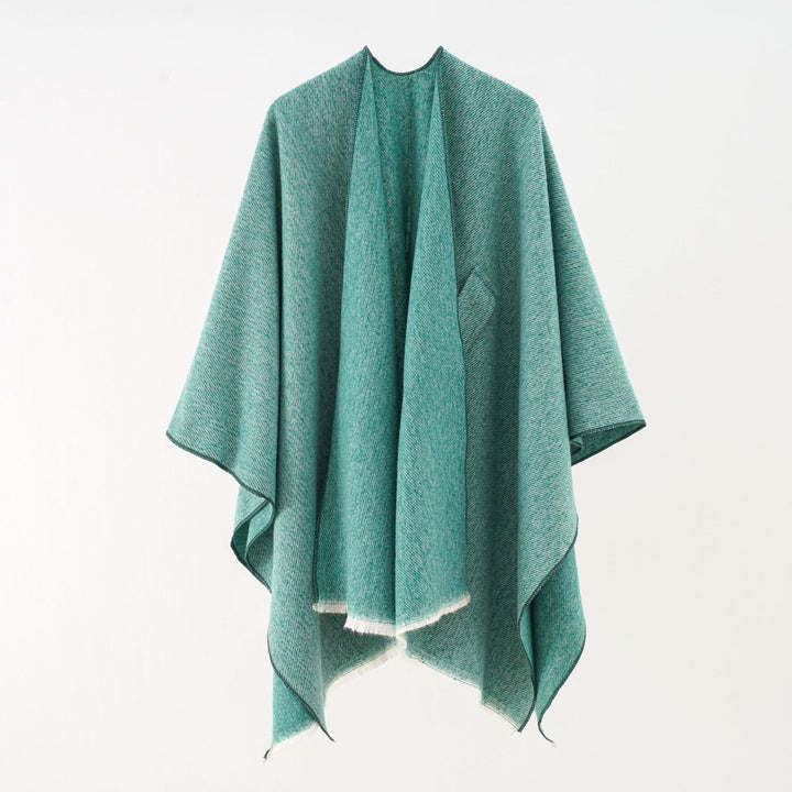 Kvinnor Lyxig Oversize Poncho I Högkvalitativ Blandningstyg Mirla-Eva Jonsson