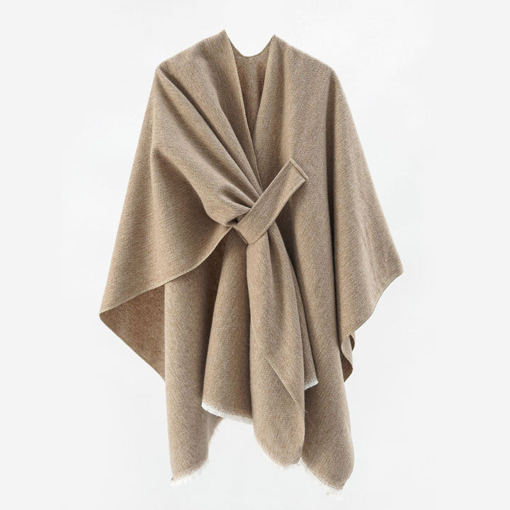 Kvinnor Lyxig Oversize Poncho I Högkvalitativ Blandningstyg Mirla-Eva Jonsson
