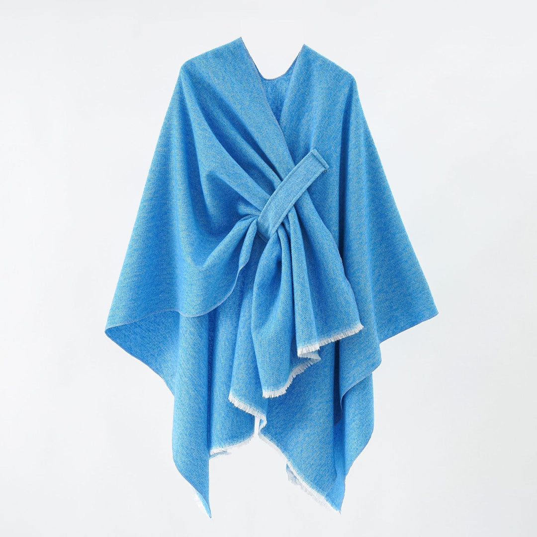 Kvinnor Lyxig Oversize Poncho I Högkvalitativ Blandningstyg Mirla-Eva Jonsson