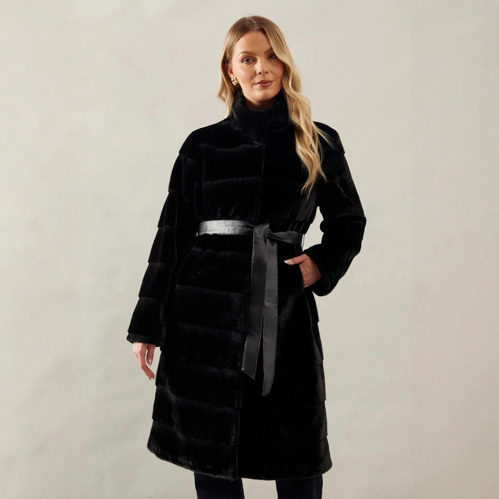 Kvinnor Markant Mysjacka med infattad Bälte Eva Jonsson-Eva Jonsson