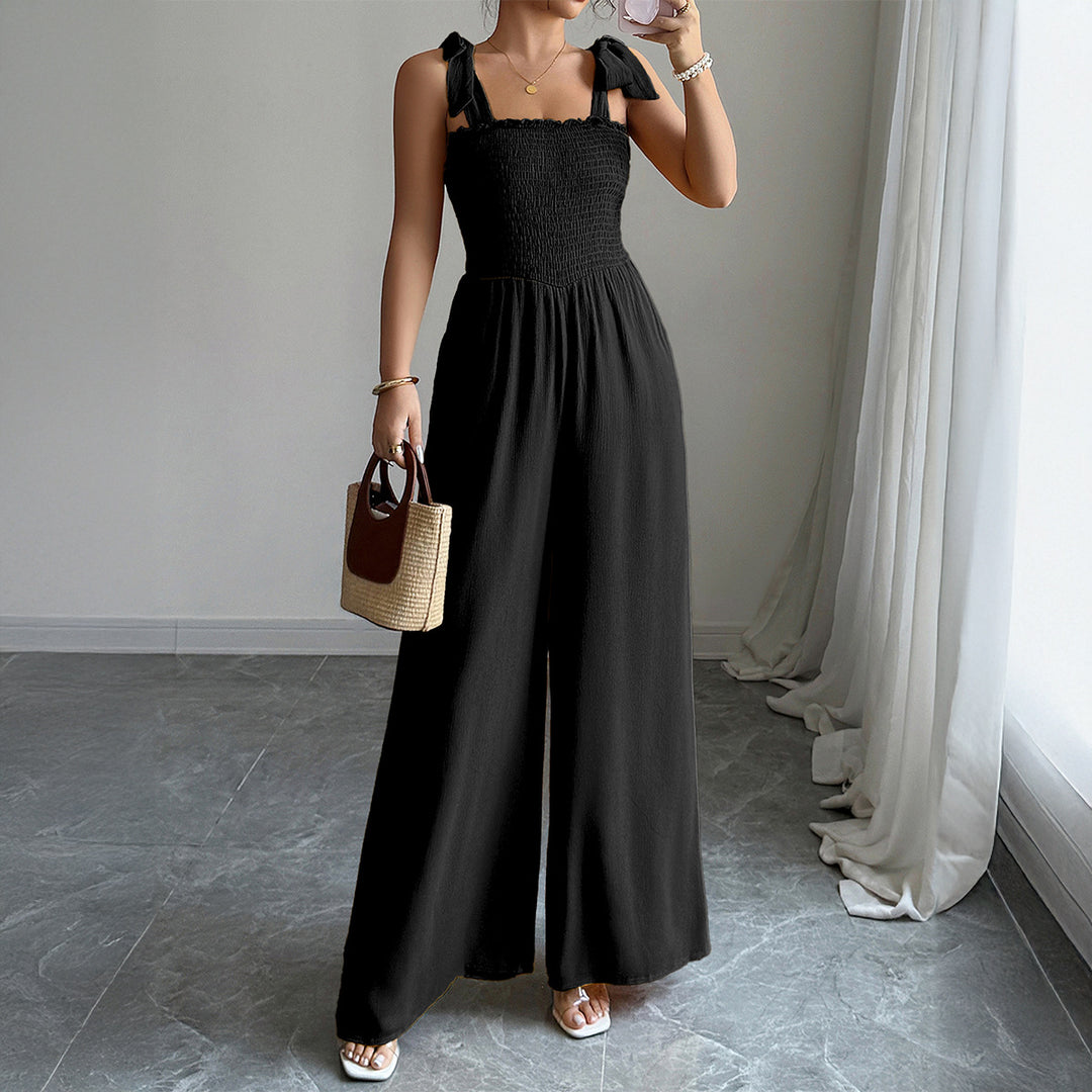 Kvinnor Maxi-dress med sofistikerad volangdesign och elastisk överdel Mirla-Eva Jonsson