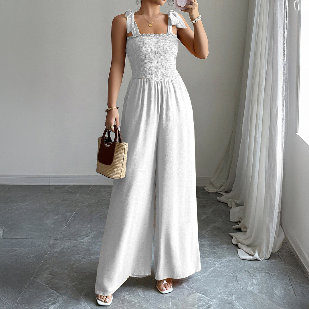 Kvinnor Maxi-dress med sofistikerad volangdesign och elastisk överdel Mirla-Eva Jonsson