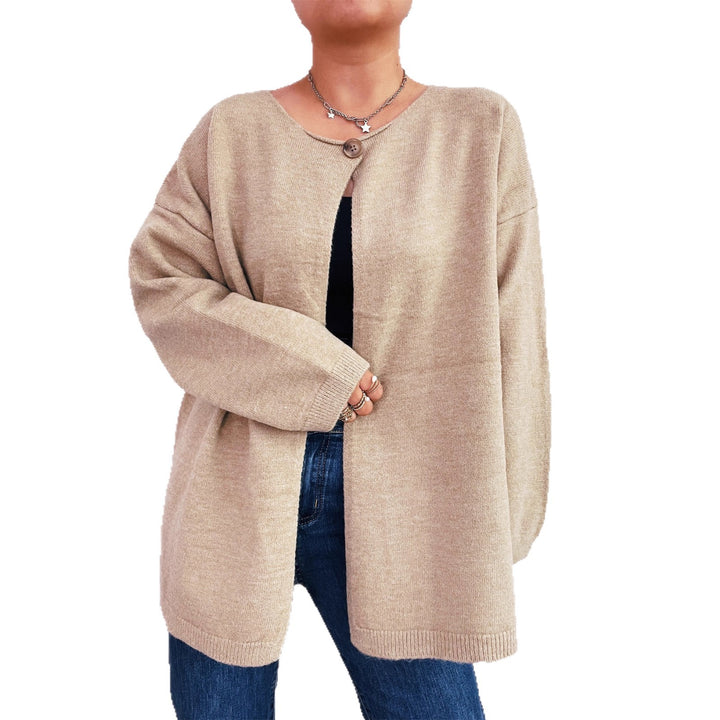 Kvinnor Mjuk Stickad K cardigan med Öppen Framsidan Mirla-Eva Jonsson