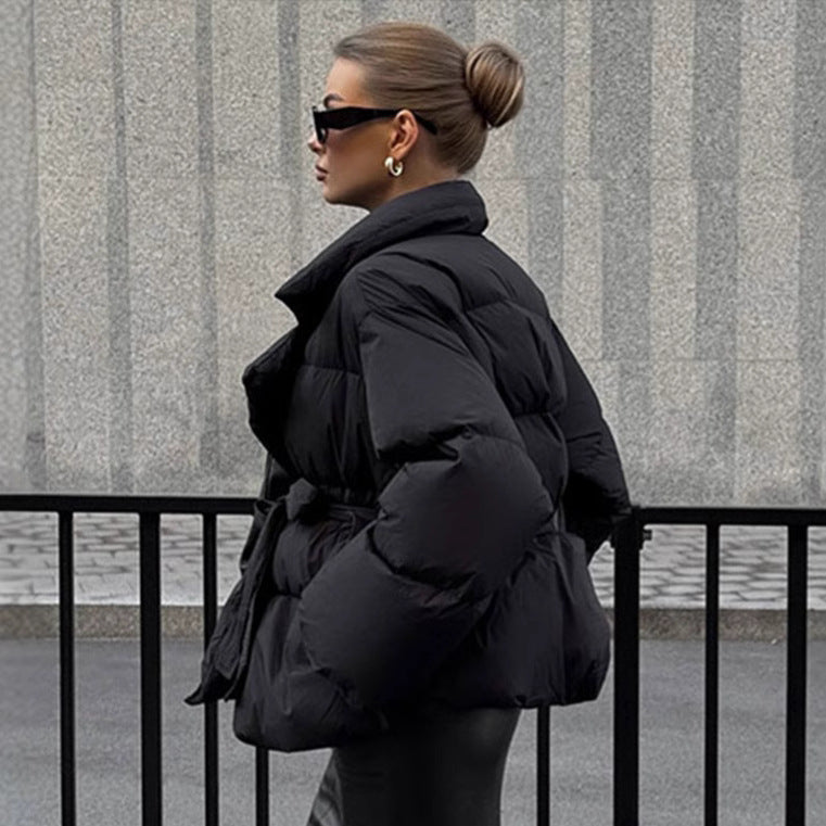 Kvinnor Modern Steppjacka med Midjebälte Mirla-Eva Jonsson