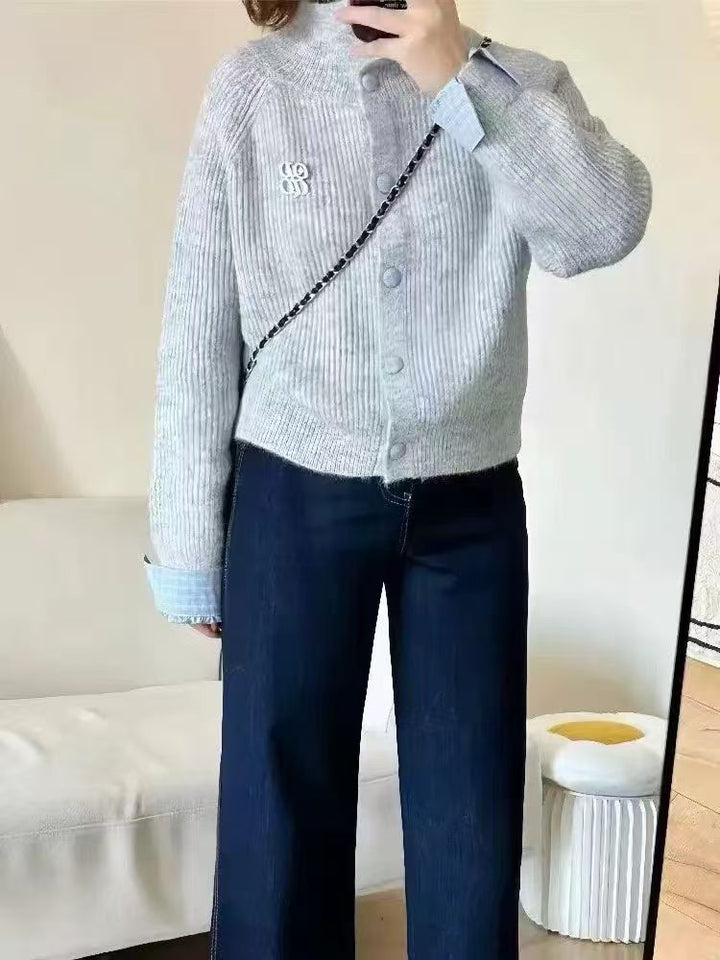 Kvinnor Modig Cardigan med Ädla Knappdetaljer Mirla-Eva Jonsson