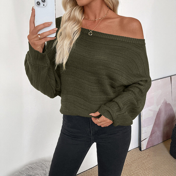 Kvinnor Off-Shoulder Stickad Tröja Mirla-Eva Jonsson