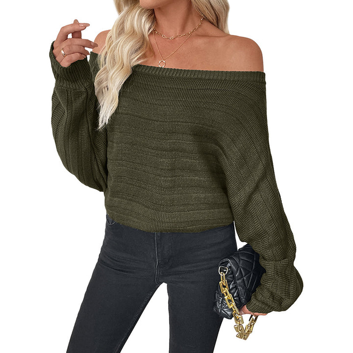 Kvinnor Off-Shoulder Stickad Tröja Mirla-Eva Jonsson