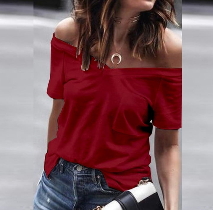 Kvinnor Off-Shoulder T-Shirt Mirla-Eva Jonsson