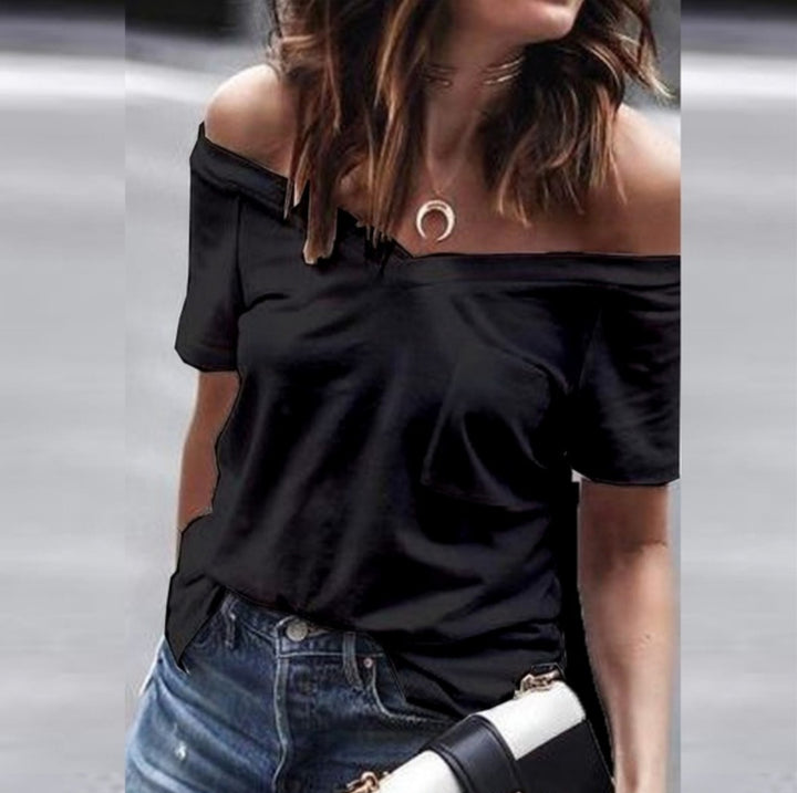 Kvinnor Off-Shoulder T-Shirt Mirla-Eva Jonsson