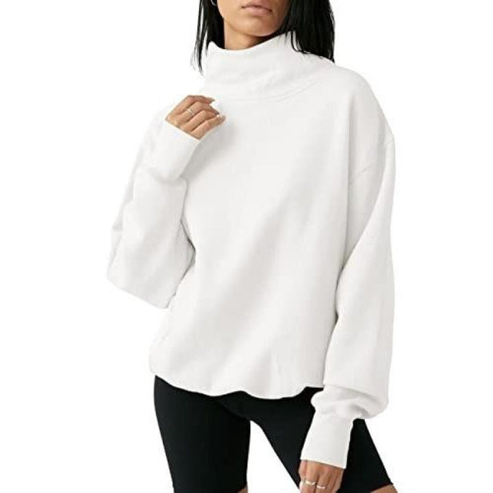 Kvinnor Oversized Höga Kragen Tröja Mirla-Eva Jonsson