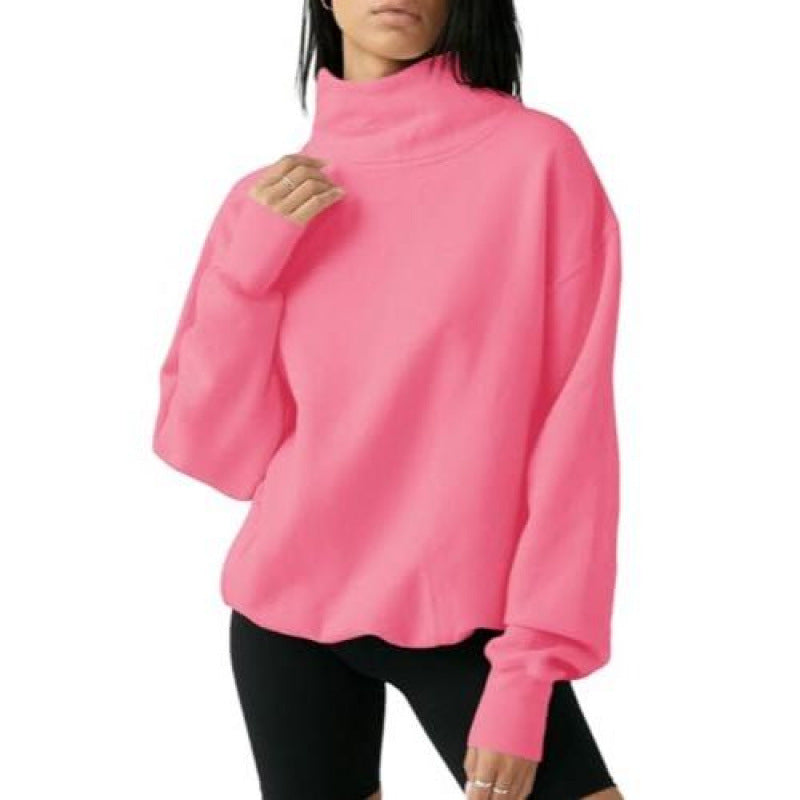 Kvinnor Oversized Höga Kragen Tröja Mirla-Eva Jonsson