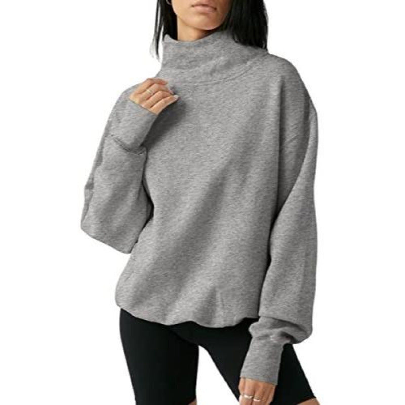 Kvinnor Oversized Höga Kragen Tröja Mirla-Eva Jonsson
