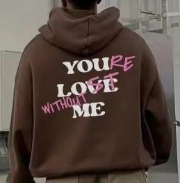 Kvinnor Oversized Hoodie med Inspirerande Tryck Mirla-Eva Jonsson