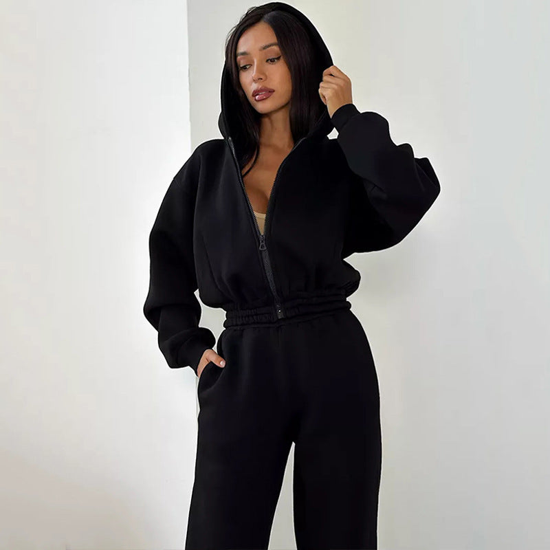 Kvinnor Oversized Hoodie med sportig skärning och elastisk midja Mirla-Eva Jonsson