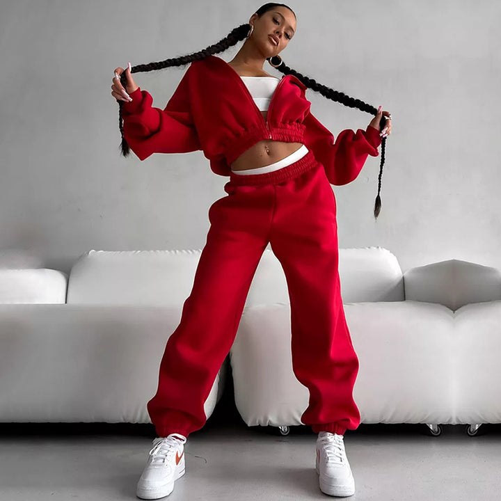Kvinnor Oversized Hoodie med sportig skärning och elastisk midja Mirla-Eva Jonsson