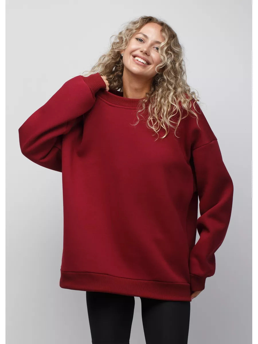 Kvinnor Oversized Sweatshirt med breda ärmar och elastisk midja Mirla-Eva Jonsson