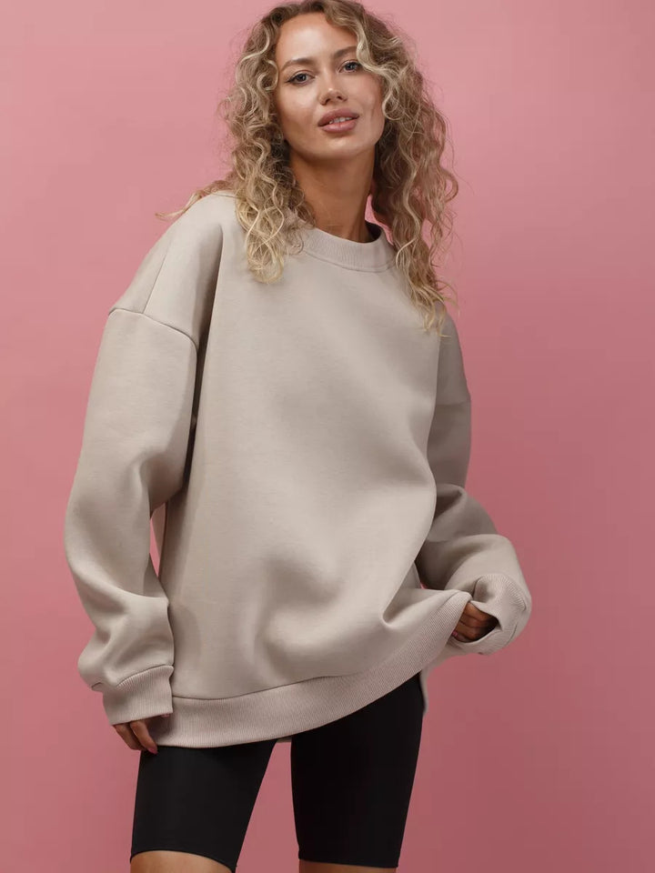 Kvinnor Oversized Sweatshirt med breda ärmar och elastisk midja Mirla-Eva Jonsson