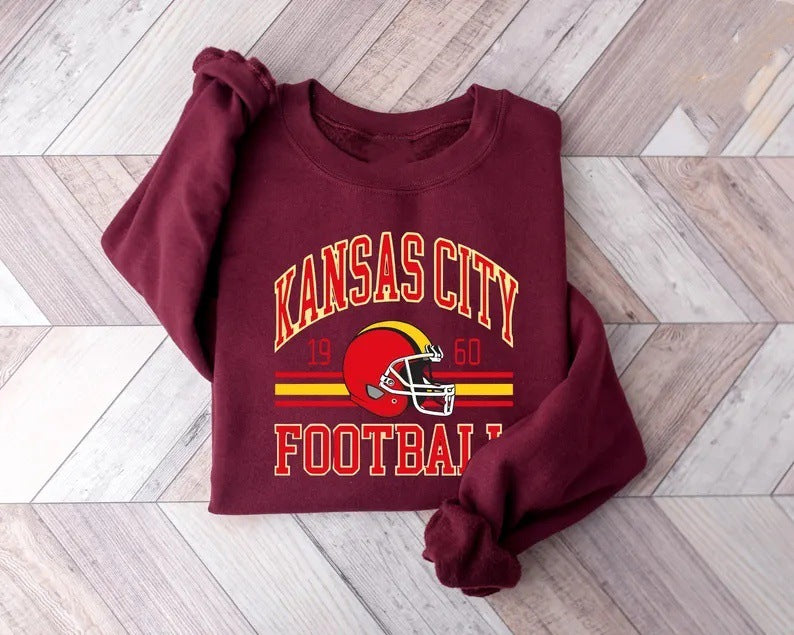 Kvinnor Oversized Sweatshirt med nostalgisk fotbollsdesign Mirla-Eva Jonsson