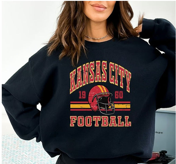 Kvinnor Oversized Sweatshirt med nostalgisk fotbollsdesign Mirla-Eva Jonsson