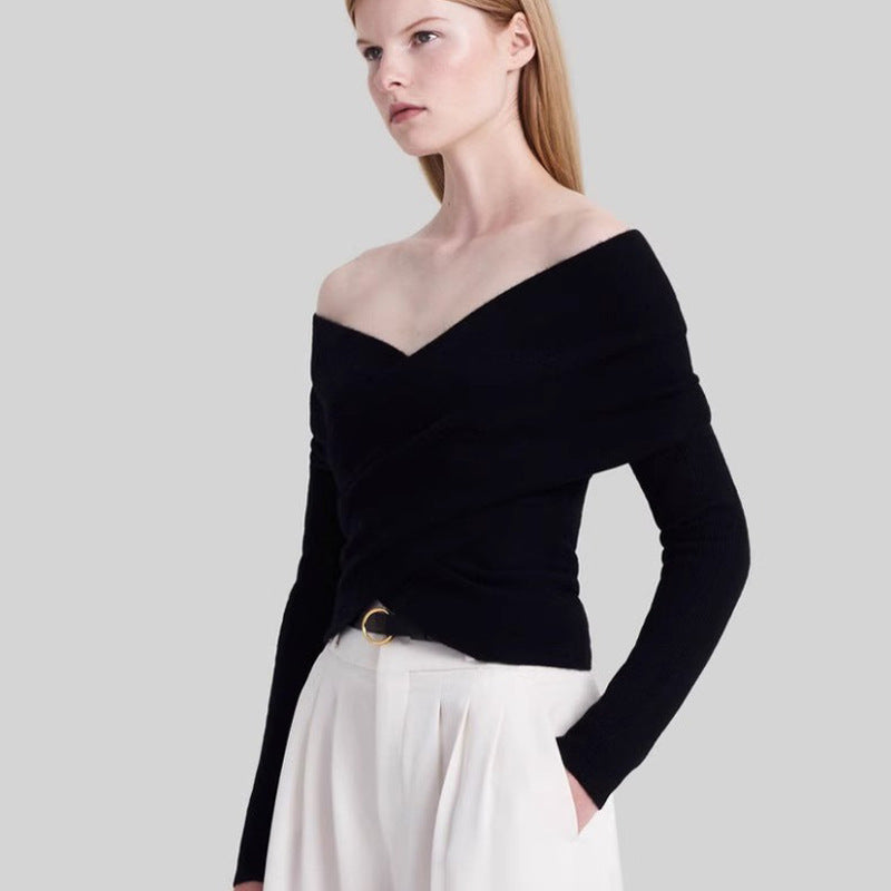 Kvinnor Oversized Wrap Tröja Mirla-Eva Jonsson