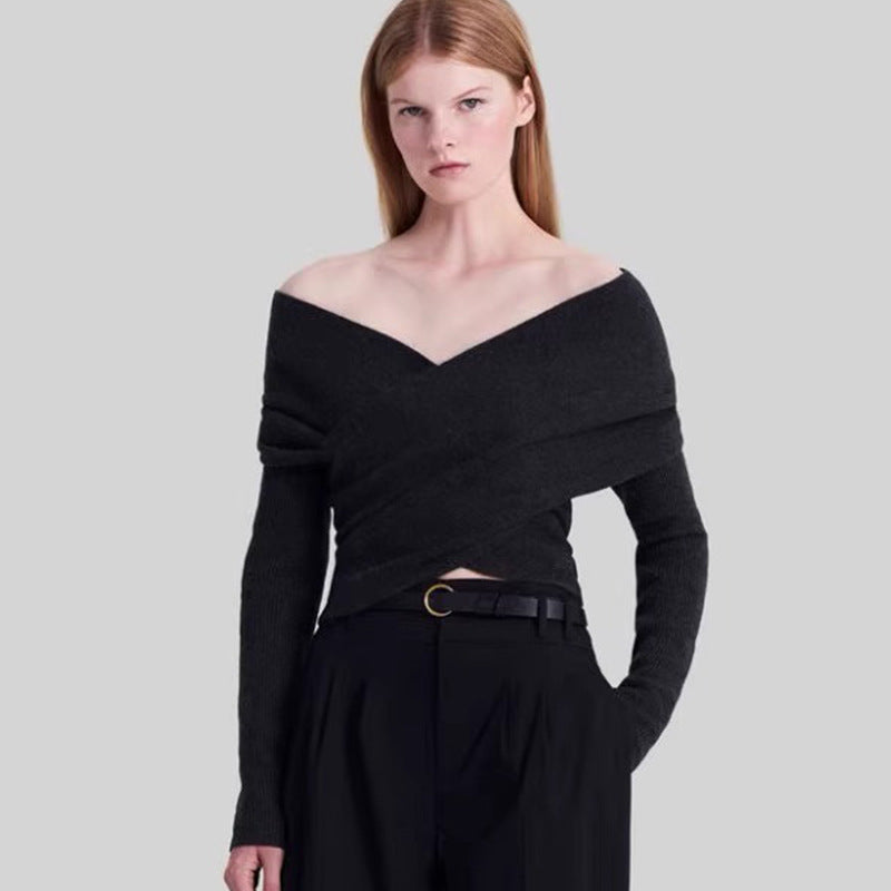Kvinnor Oversized Wrap Tröja Mirla-Eva Jonsson