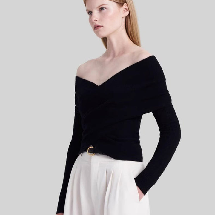 Kvinnor Oversized Wrap Tröja Mirla-Eva Jonsson
