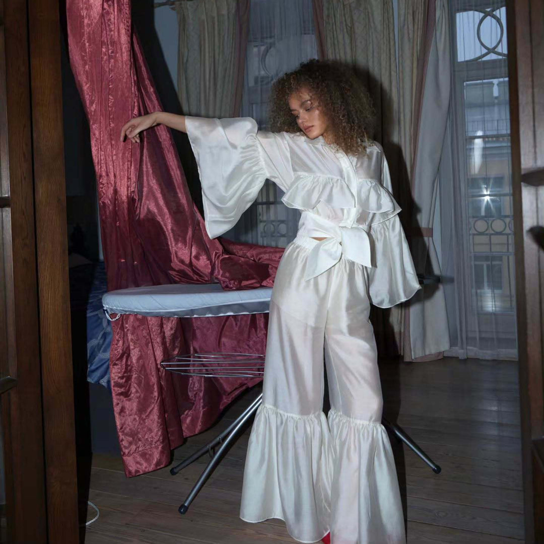 Kvinnor Satin Byx Set Mirla-Eva Jonsson