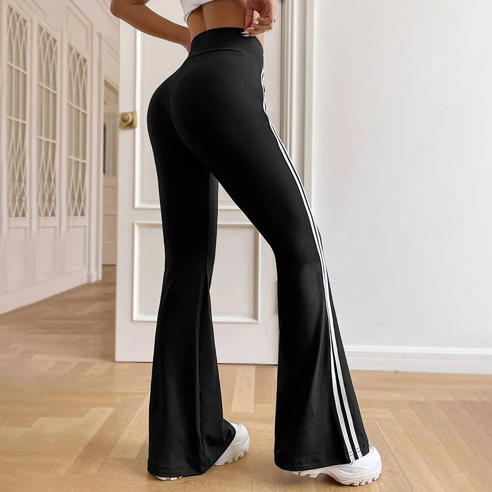 Kvinnor Slim Fit Sportbyxor med Sidostripes Mirla-Eva Jonsson