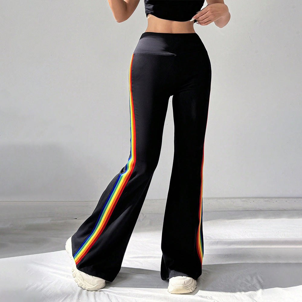 Kvinnor Slim Fit Sportbyxor med Sidostripes Mirla-Eva Jonsson