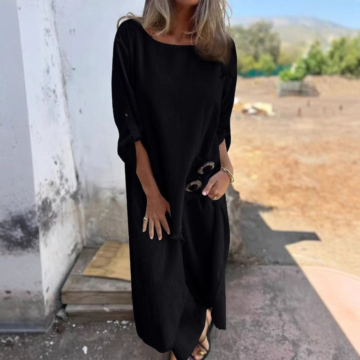 Kvinnor Sommarmaxi klänning med trendig design Mirla-Eva Jonsson