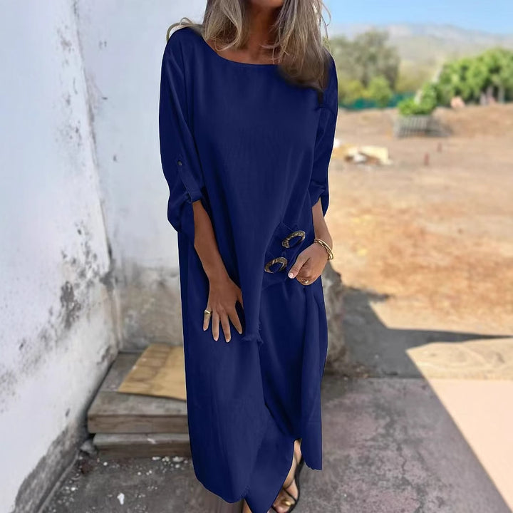 Kvinnor Sommarmaxi klänning med trendig design Mirla-Eva Jonsson
