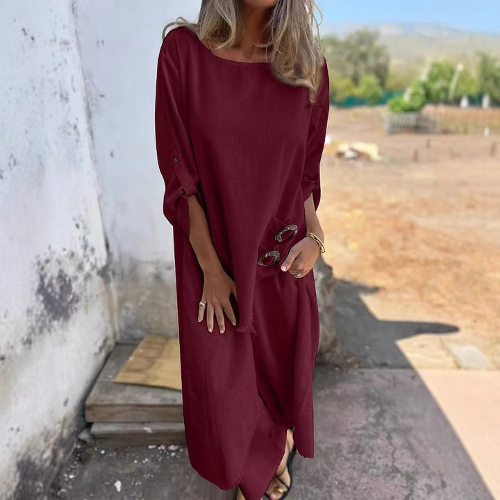Kvinnor Sommarmaxi klänning med trendig design Mirla-Eva Jonsson