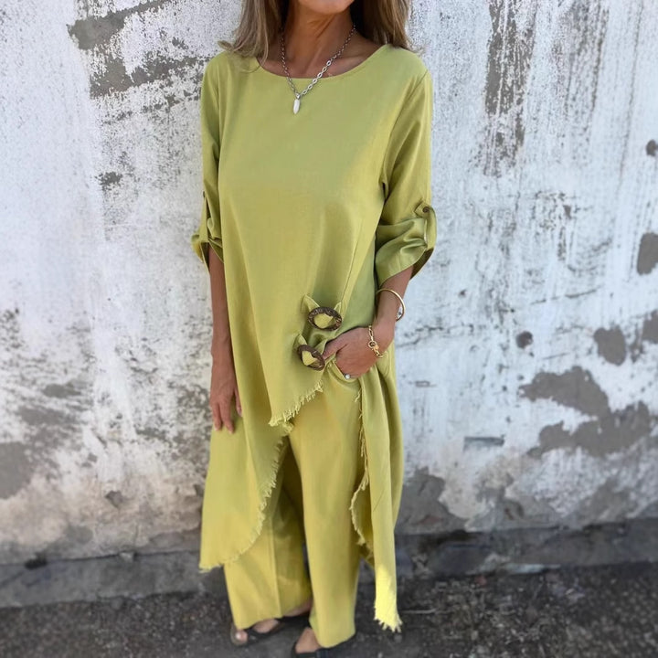 Kvinnor Sommarmaxi klänning med trendig design Mirla-Eva Jonsson