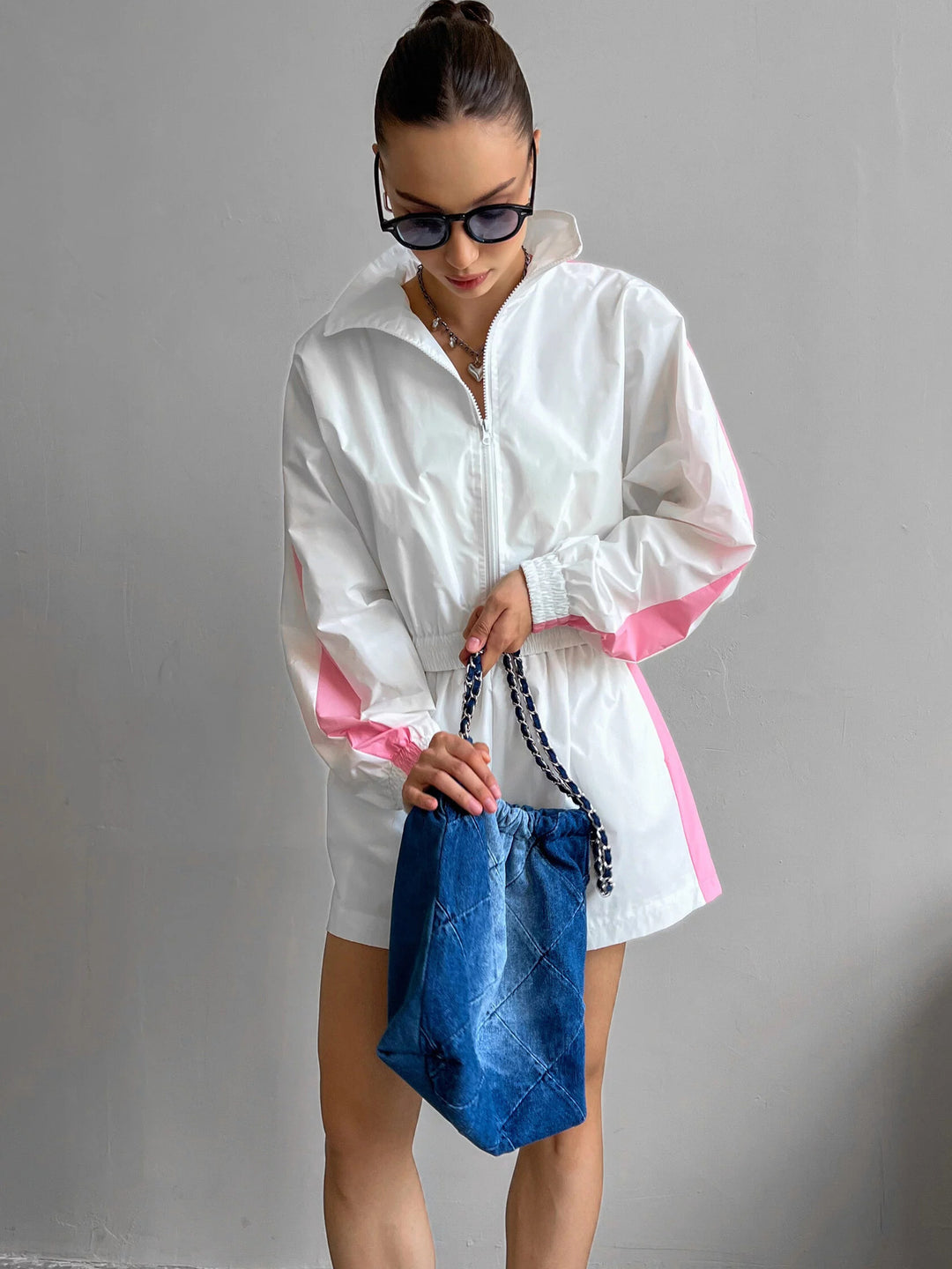 Kvinnor Sportig Kort Jacka och Shorts Set Mirla-Eva Jonsson