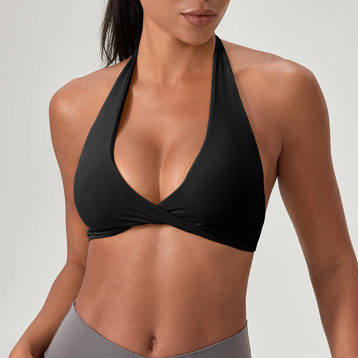 Kvinnor Sportig Triangel-Bikini Top med Justerbara Remmar och Sömlös Design Mirla-Eva Jonsson