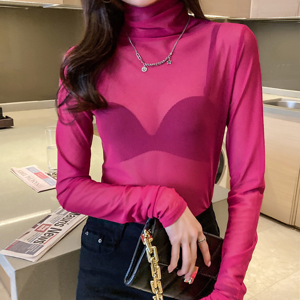 Kvinnor Transparent Turtleneck Tröja Mirla-Eva Jonsson