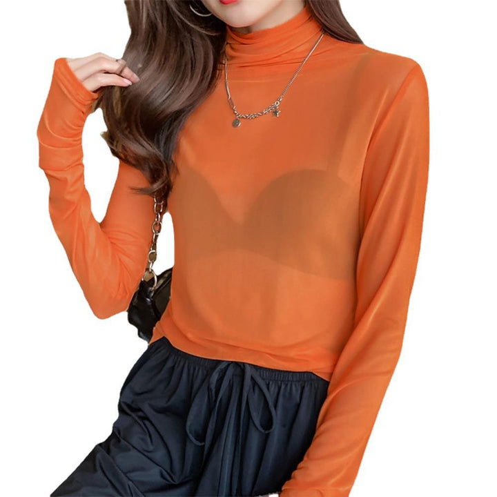 Kvinnor Transparent Turtleneck Tröja Mirla-Eva Jonsson