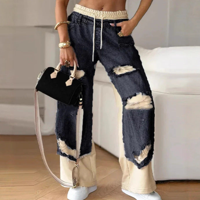 Kvinnor Urban Förstörd Denim Jogger Mirla-Eva Jonsson