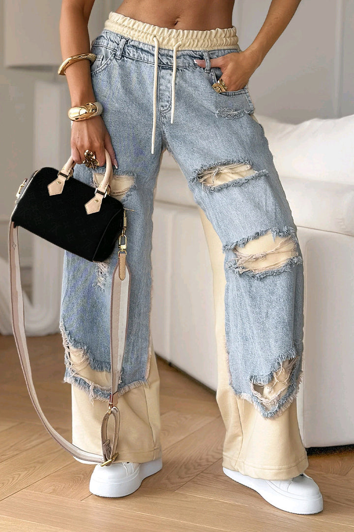 Kvinnor Urban Förstörd Denim Jogger Mirla-Eva Jonsson