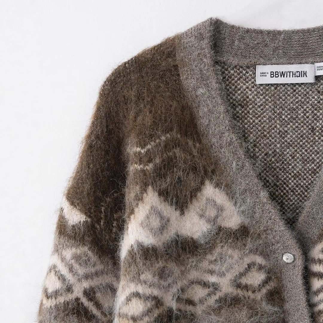 Kvinnor Varm stickad Cardigan Mirla-Eva Jonsson