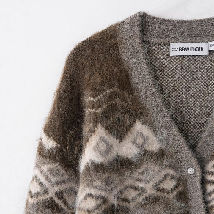 Kvinnor Varm stickad Cardigan Mirla-Eva Jonsson