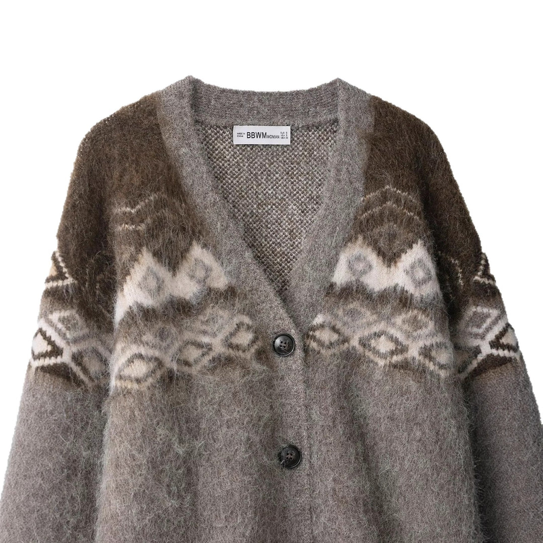 Kvinnor Varm stickad Cardigan Mirla-Eva Jonsson