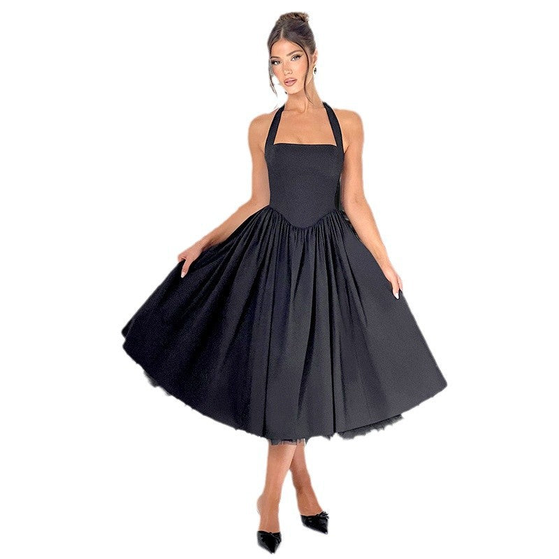 Kvinnor Vintage Prom Klänning med Off-the-Shoulder Design och Voluminös Kjol Mirla-Eva Jonsson