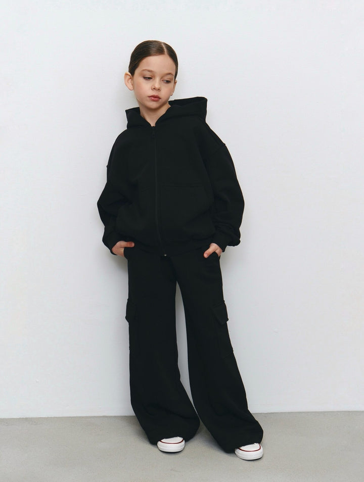 Kvinnor avslappnad hoodie jacka och lösa joggingbyxor set Mirla-Eva Jonsson