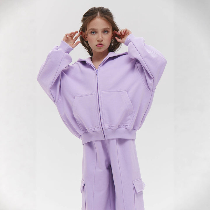 Kvinnor avslappnad hoodie jacka och lösa joggingbyxor set Mirla-Eva Jonsson