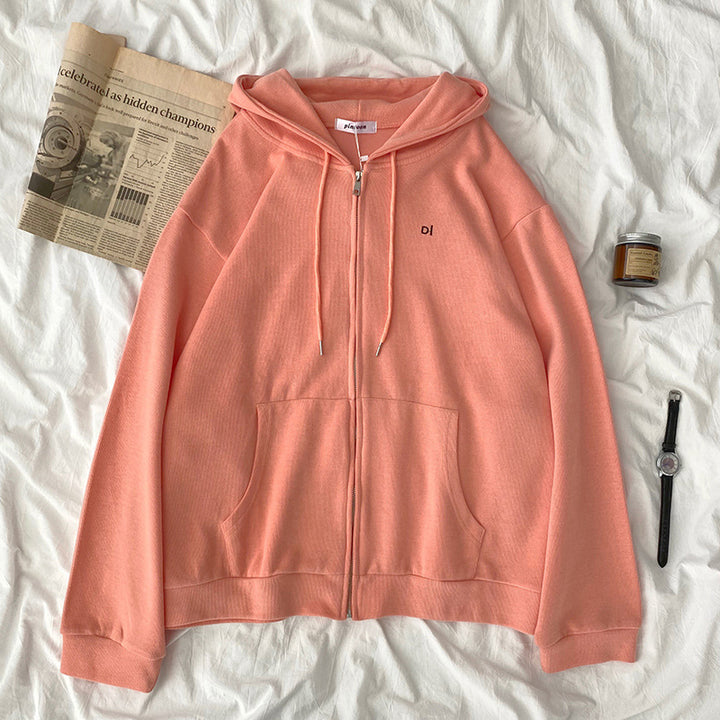 Kvinnor avslappnad hoodie med full dragkedja och praktiska sidofickor Mirla-Eva Jonsson