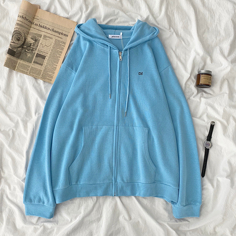 Kvinnor avslappnad hoodie med full dragkedja och praktiska sidofickor Mirla-Eva Jonsson