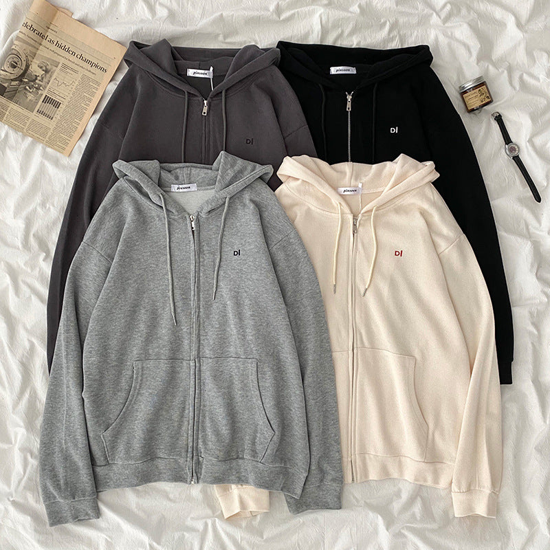 Kvinnor avslappnad hoodie med full dragkedja och praktiska sidofickor Mirla-Eva Jonsson